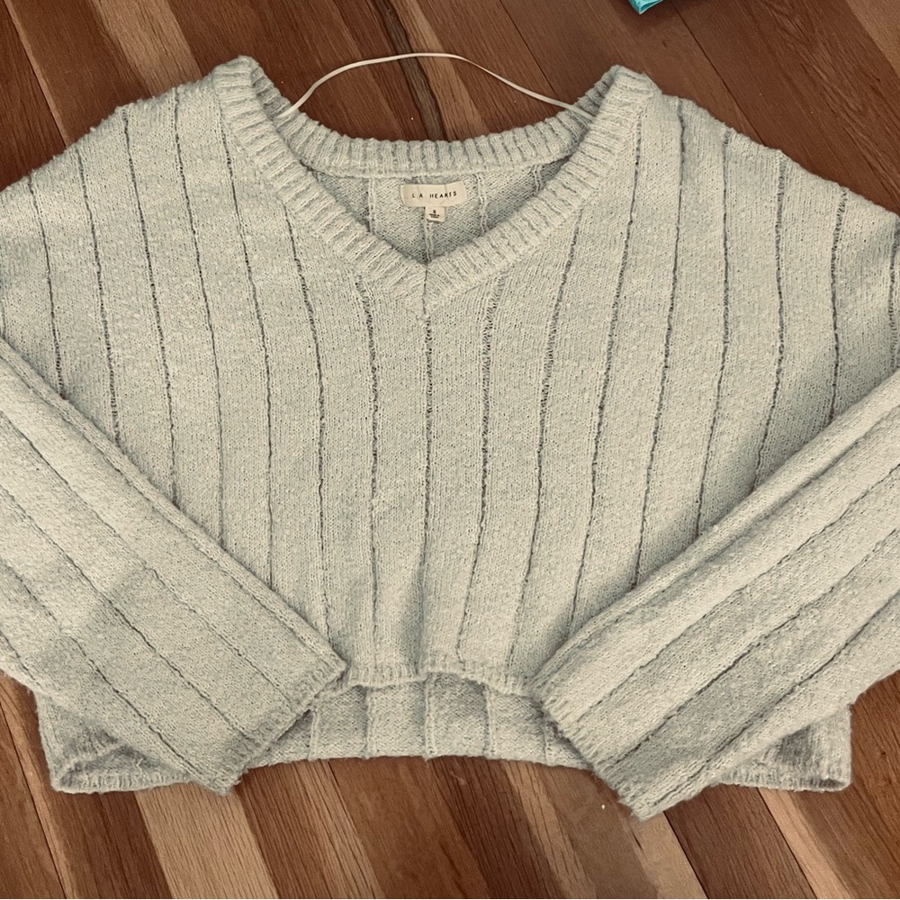 Off White V-Neck Sweater